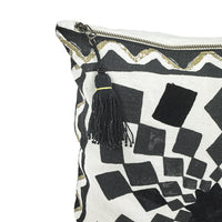 CUSHION COVER · PURE WASHED LINEN · MPUMALANGA MOTIF