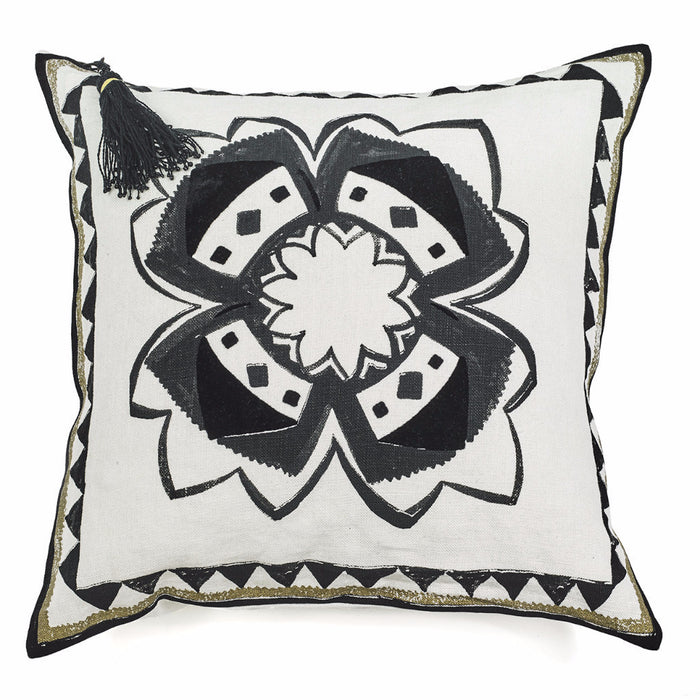 CUSHION COVER · PURE WASHED LINEN · SABI SAND MOTIF