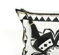CUSHION COVER · PURE WASHED LINEN · SABI SAND MOTIF