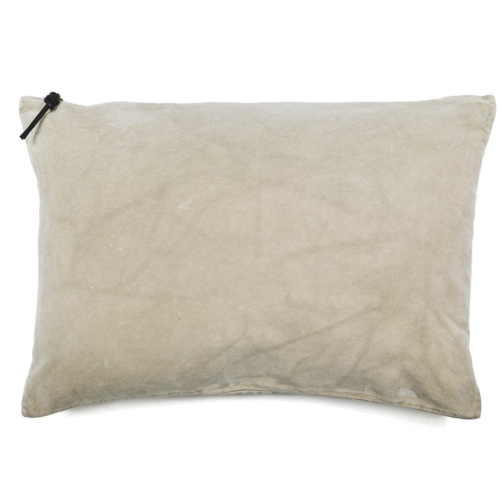 CUSHION COVER · WASHED VELVET · BEIGE