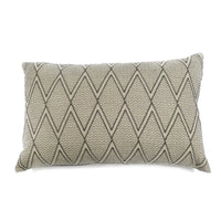 SWAHILI AND KENYA EMBROIDERED CUSHION COVER · LINEN AND VELVET · GREY