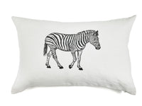 CUSHION COVER · PURE WASHED LINEN · ZEBRA MOTIF