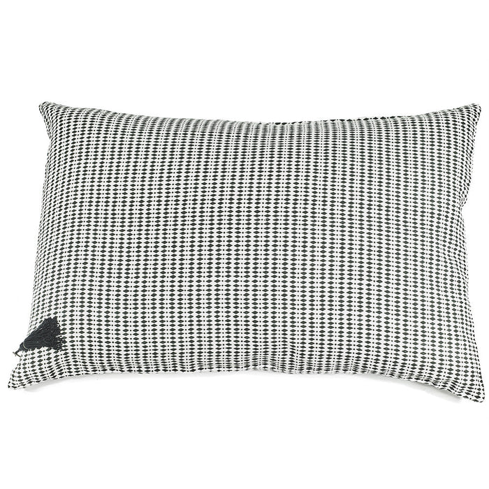 FLOOR CUSHION · PURE WASHED LINEN · WHITE KALAHARI MOTIF