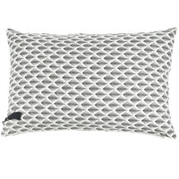 FLOOR CUSHION · PURE WASHED LINEN · WHITE NAMIBIA MOTIF