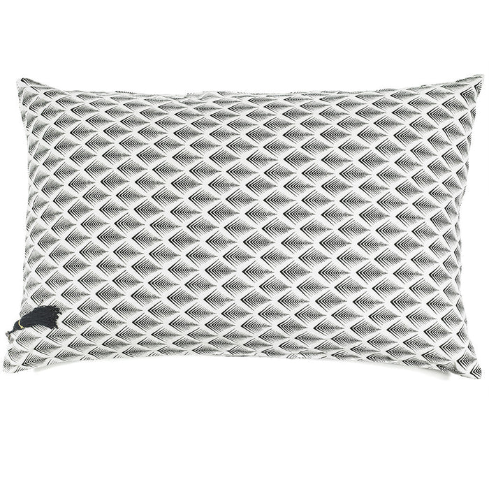 FLOOR CUSHION · PURE WASHED LINEN · WHITE NAMIBIA MOTIF