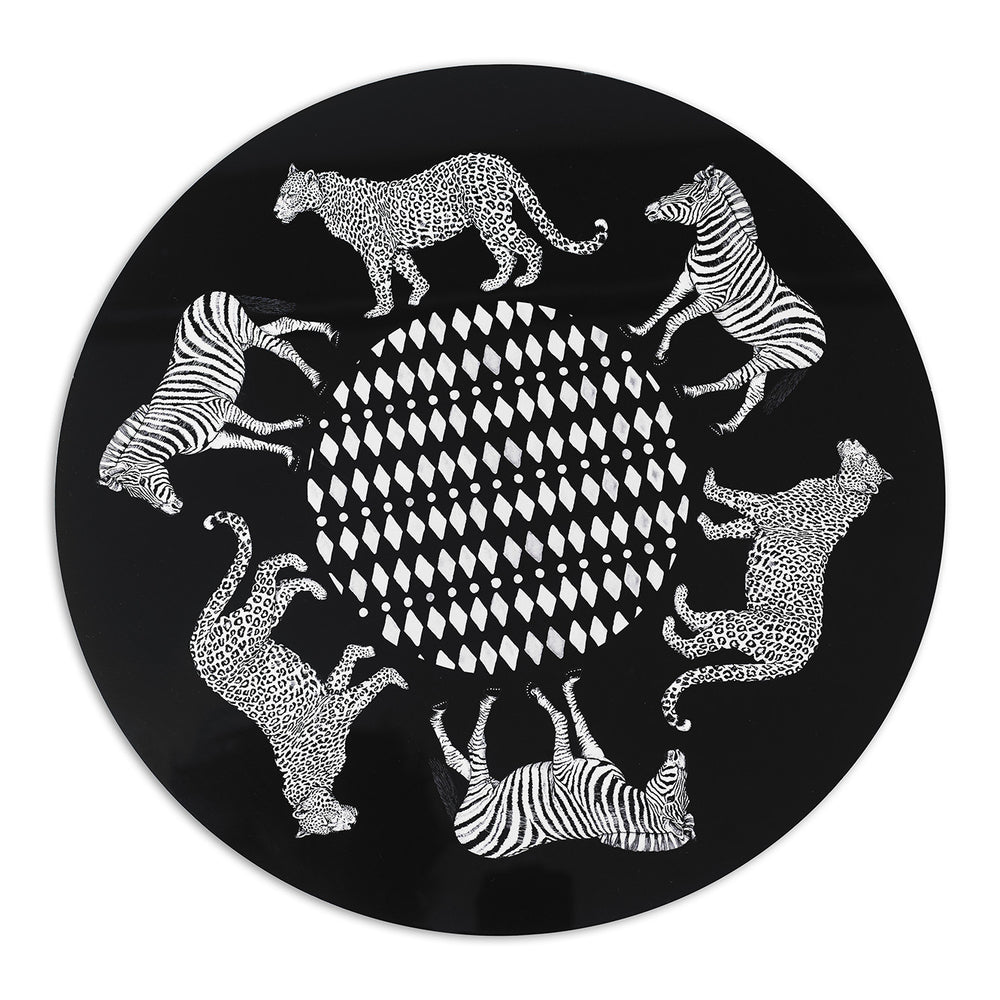 ROUND PLACEMAT · SERENGETI MOTIF