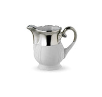 CREAMER · REICHENBACH PORCELAIN · SILVER OVERLAY