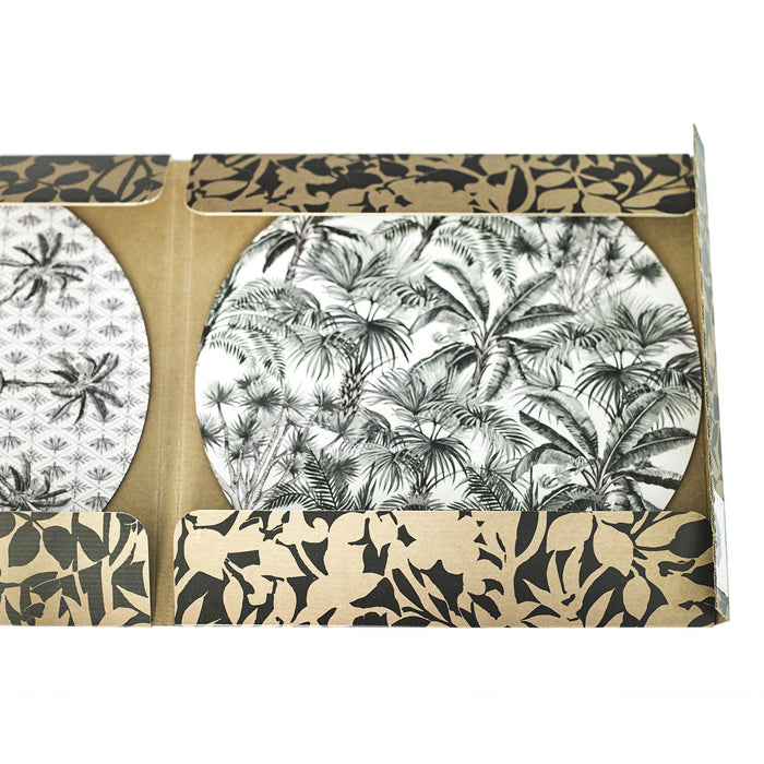 ROUND PLACEMAT · PALM MOTIF (SET OF 2)