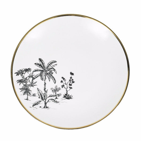 2-PIECE PLACE SETTING · LIMOGES PORCELAIN · PALM MOTIF