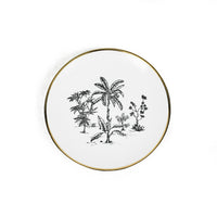 SIDE PLATE · LIMOGES PORCELAIN · PALM MOTIF