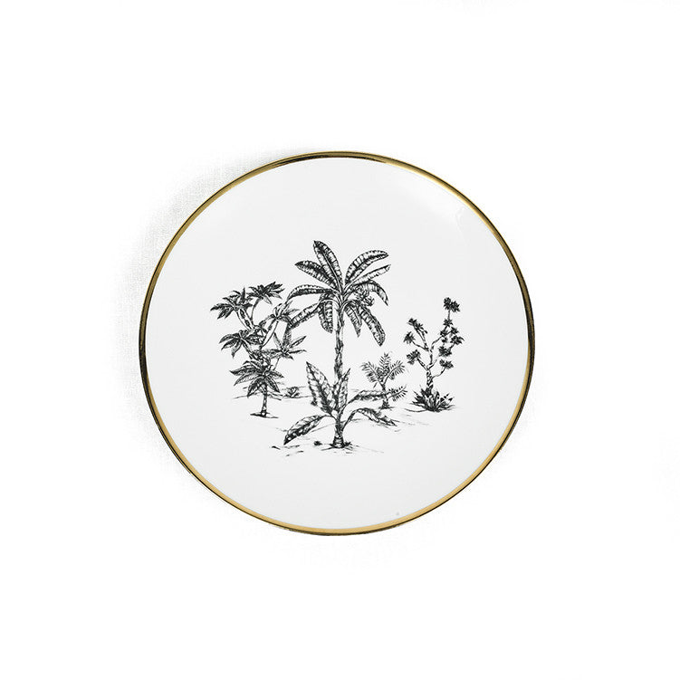 2-PIECE PLACE SETTING · LIMOGES PORCELAIN · PALM MOTIF