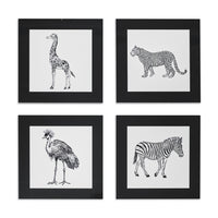 SQUARE COASTERS · SERENGETI MOTIF (SET OF 4)