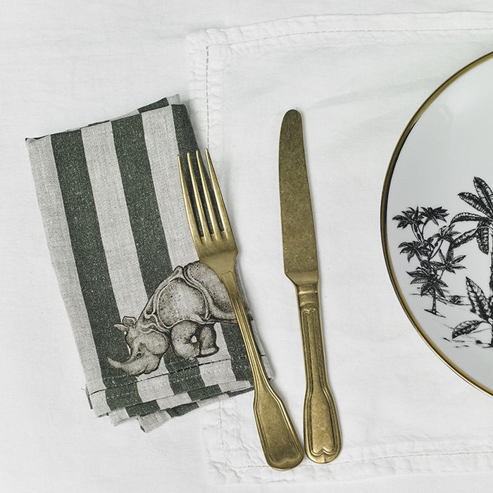 NAPKIN · PURE WASHED LINEN · ANIMAL MOTIF