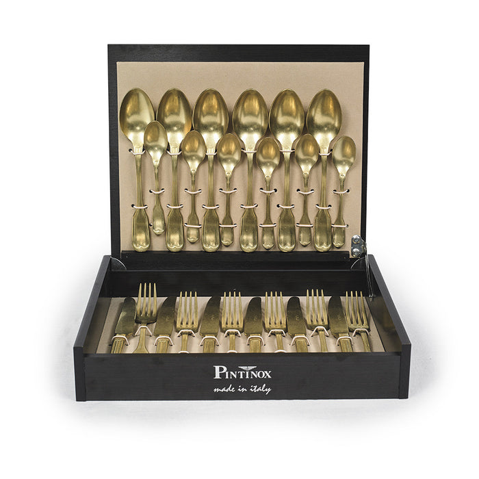 VITTORIALE GOLD 24-PIECE CUTLERY SET