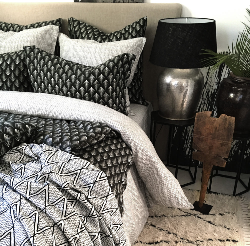DUVET COVER · PURE WASHED LINEN · NAMIBIA MOTIF